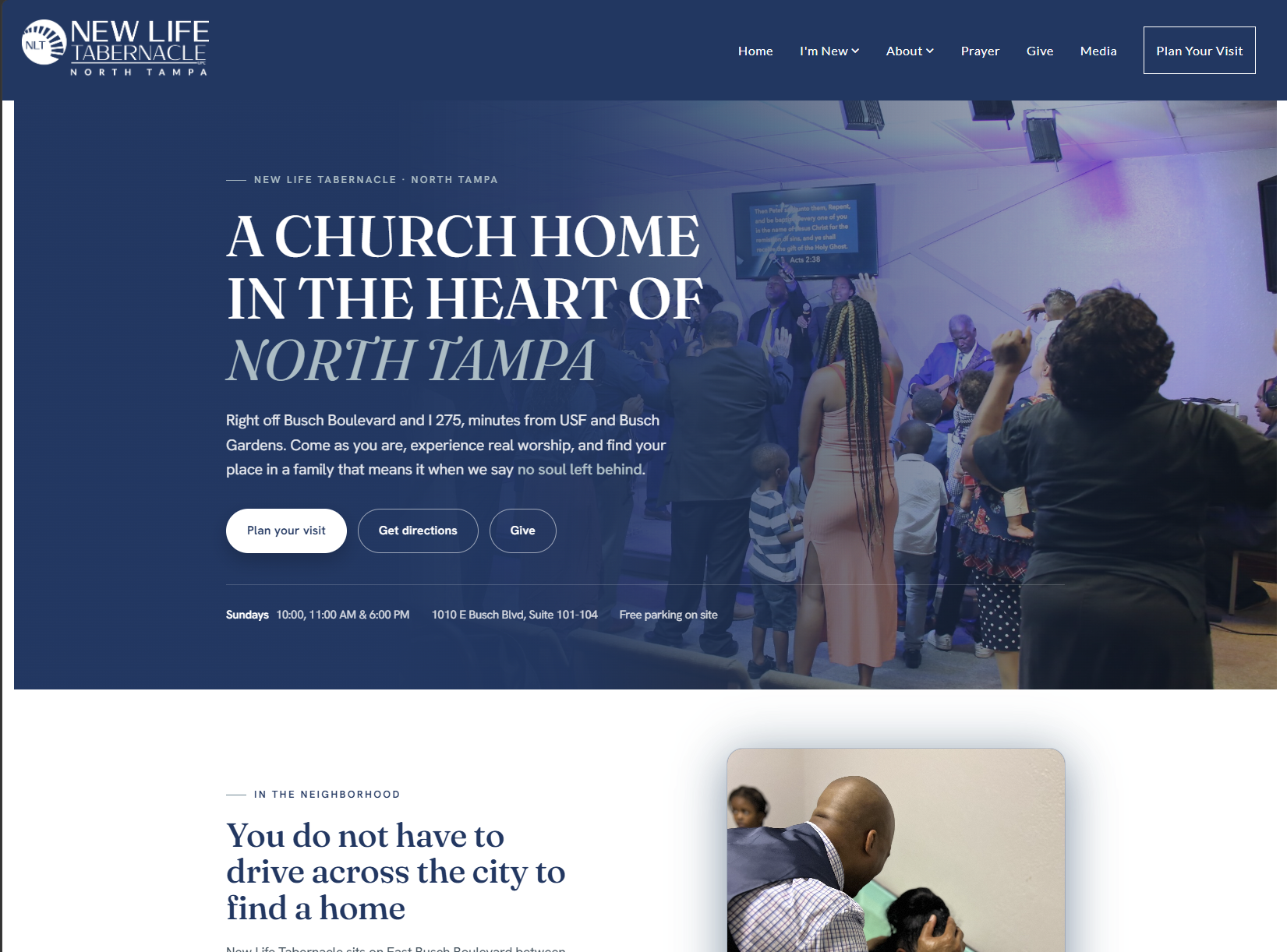 New Life Tabernacle North Tampa website