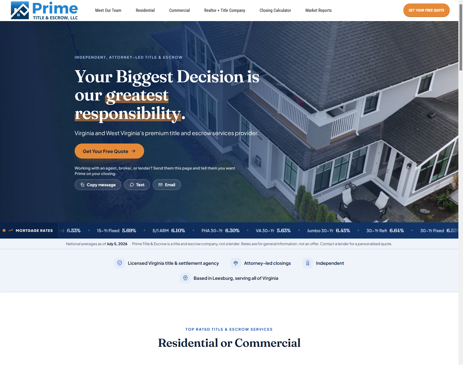 Prime Title and Escrow, LLC, HILARTECH digital advisory client