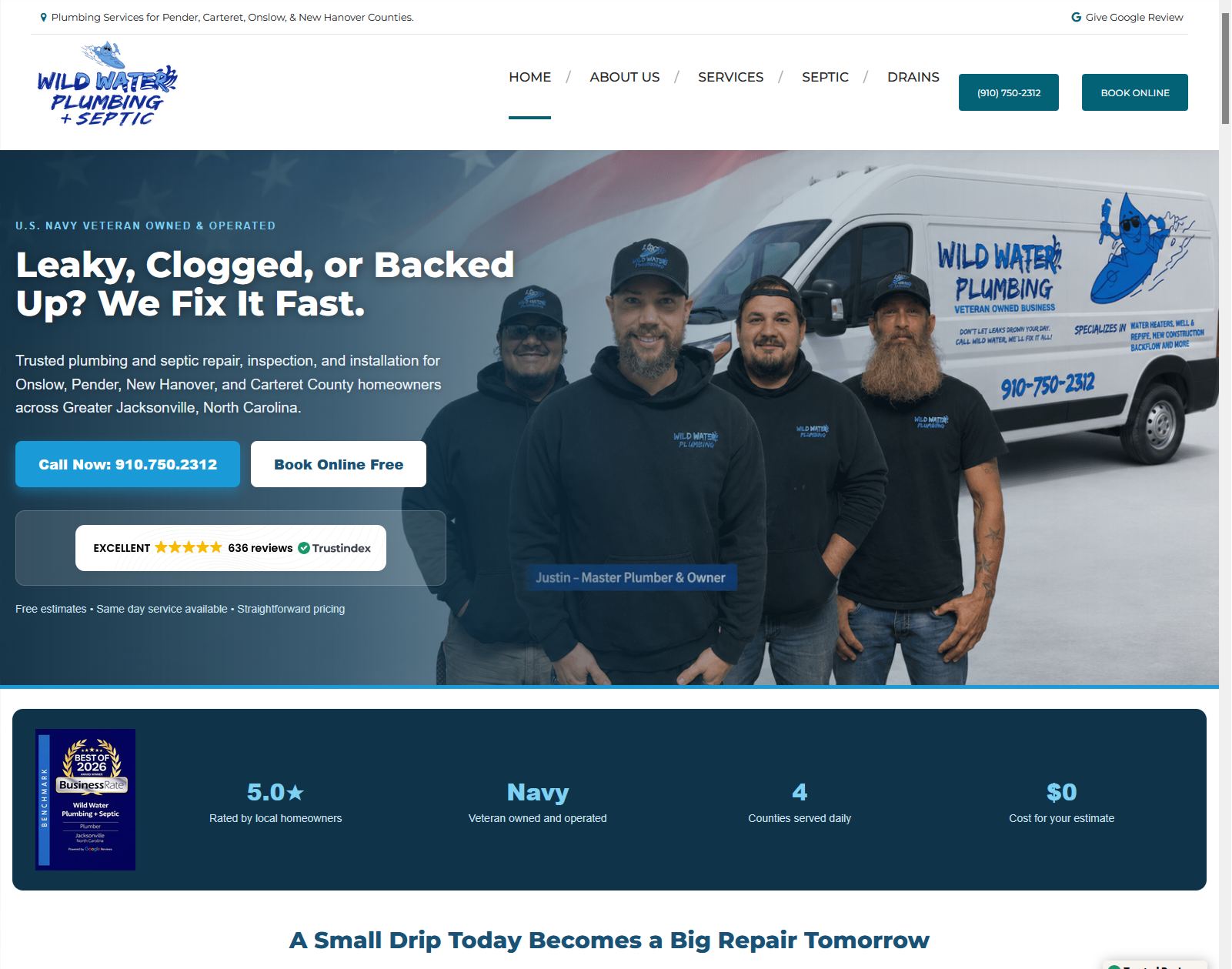 Wild Water Plumbing and Septic, HILARTECH digital advisory client